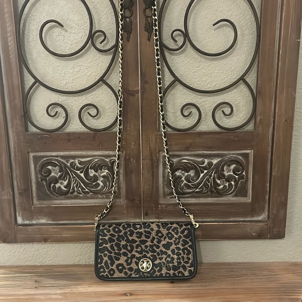 Tory Burch Adalyn Leopard Purse - Picture 2 of 14